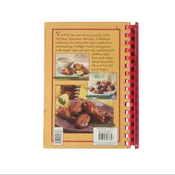100 Best Appetizer Recipes Cookbook - Picture 2 of 9